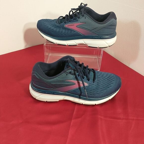 Brooks Navy and Pink Running ShoesBrooks Dyad 11 Womens 9B Shoes Blue Running - Picture 3 of 9